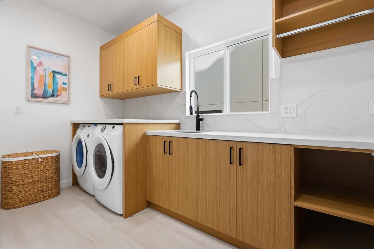 Private in-home laundry room